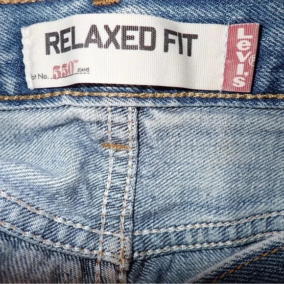 Levi’s 550 Relaxed Fit rolled hem short shorts W31 L32 - Picture 6 of 7